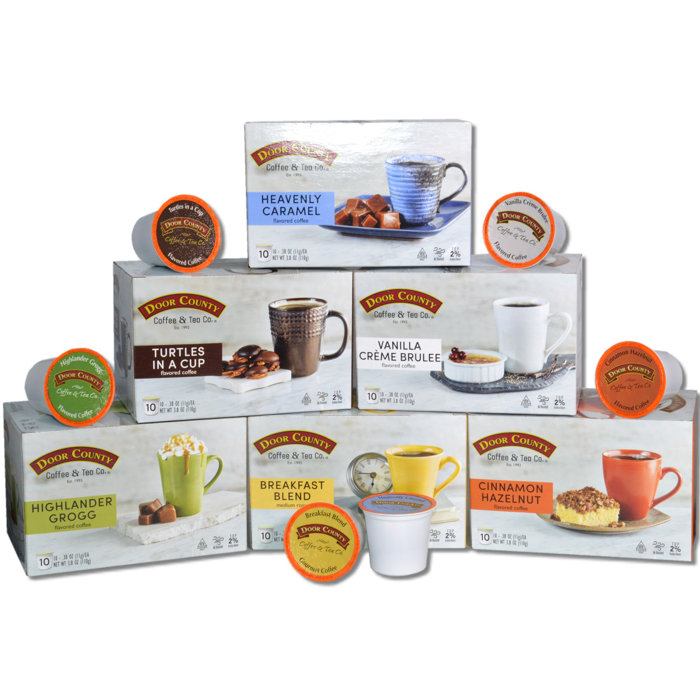 Door County Coffee Best Sellers Specialty SingleServe Coffee Pods